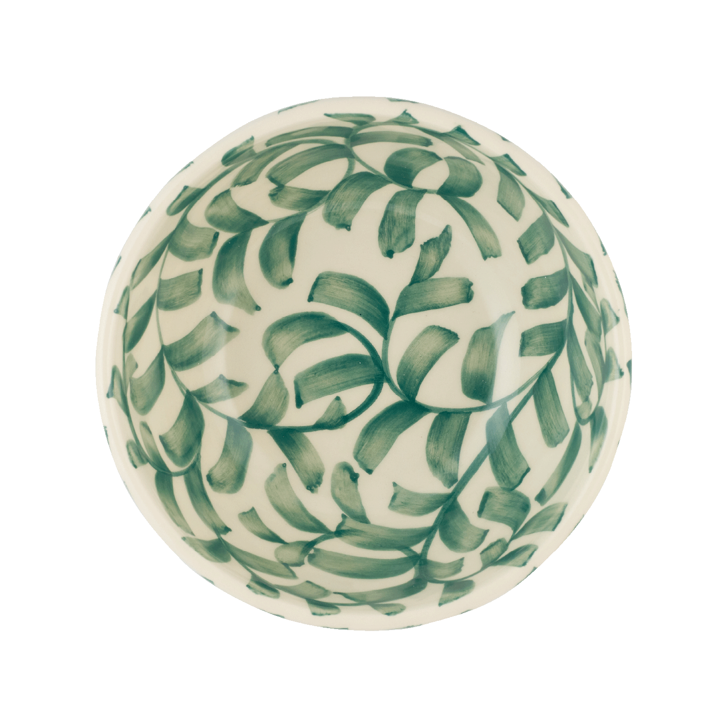 Large Green Scroll Bowl