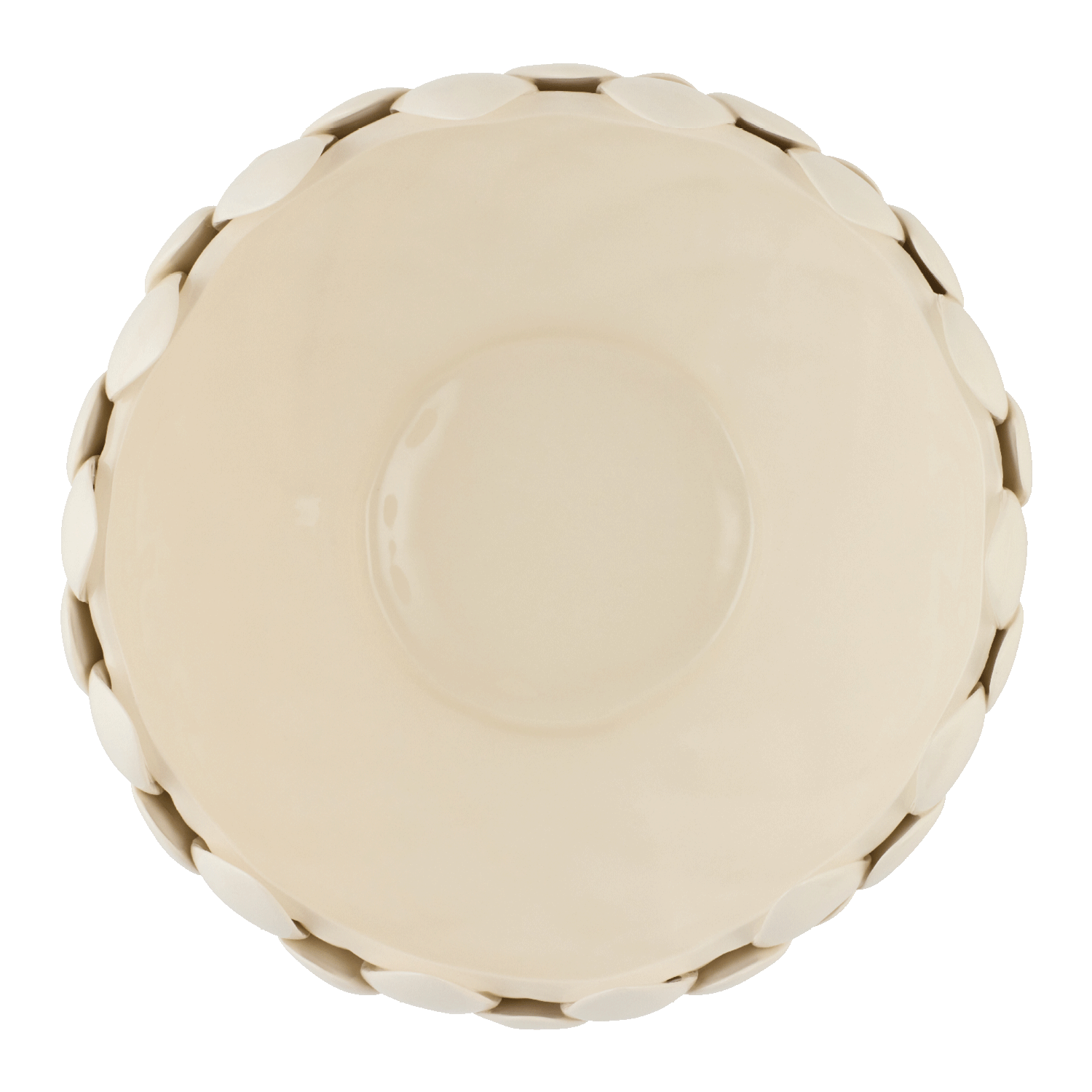 Extra Large Cream Artichoke Bowl