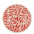 Red Scroll Salad Bowl