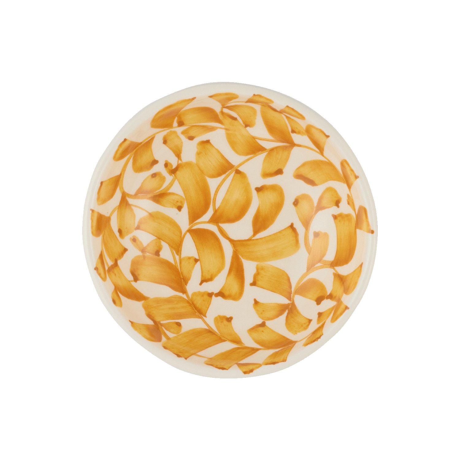 Yellow Scroll Peanut Bowl