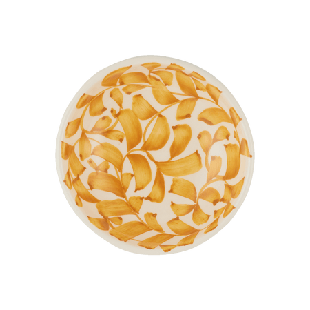 Yellow Scroll Peanut Bowl