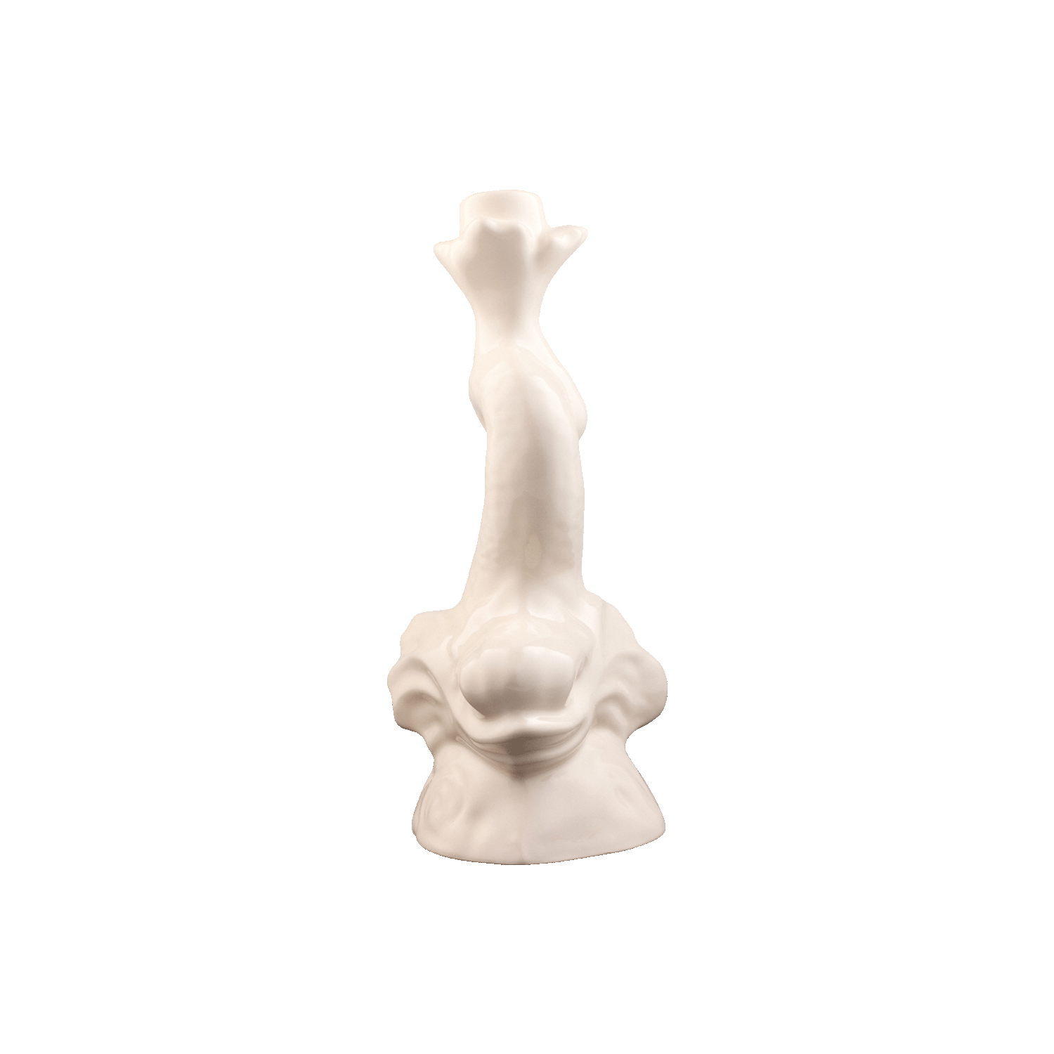 Cream Dolphin Candlestick