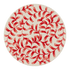 Red Scroll Charger Plate