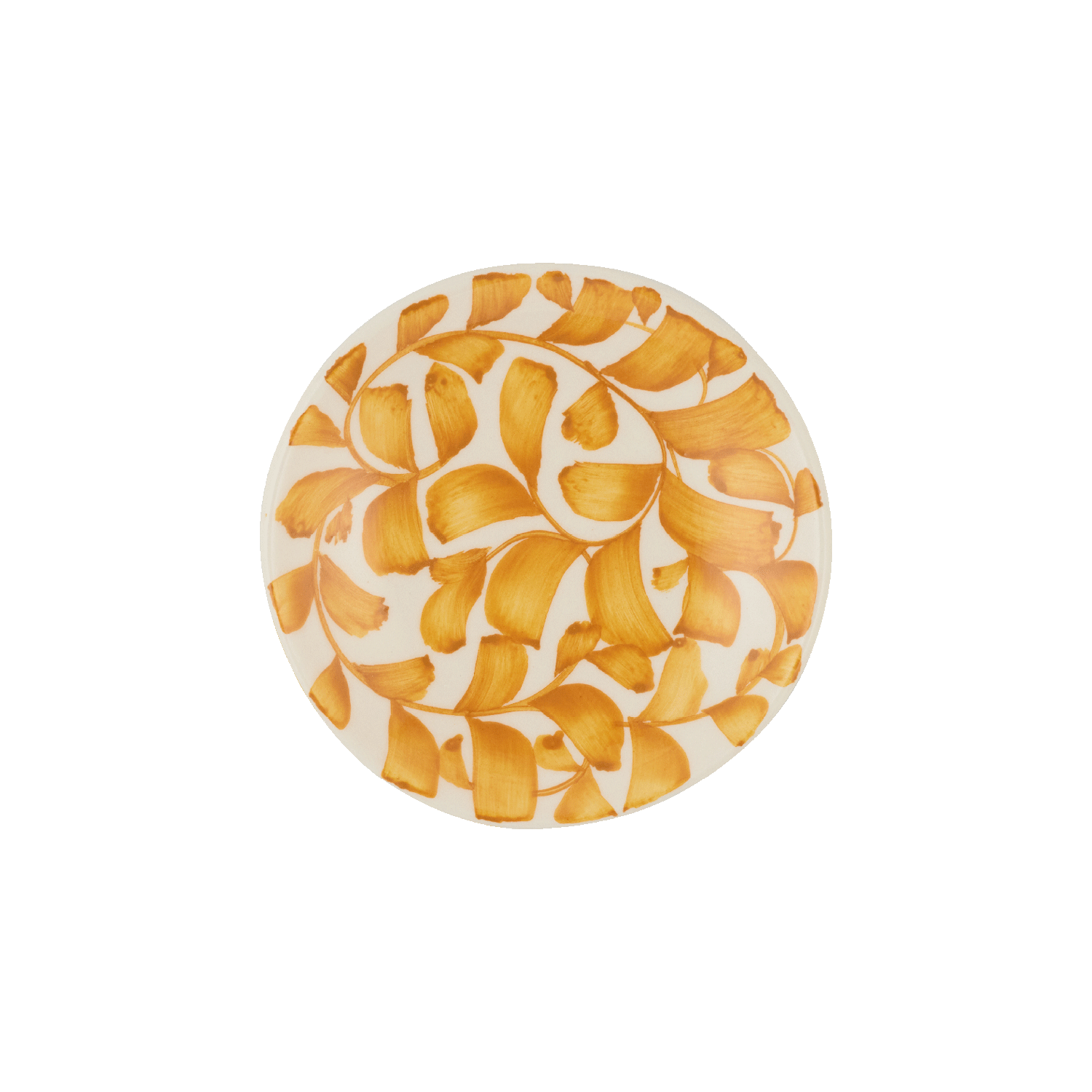 Yellow Scroll Dipping Bowl