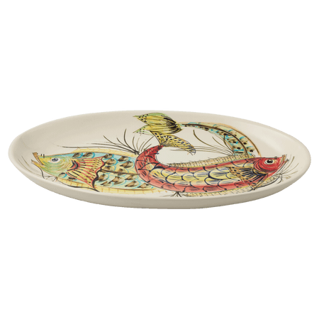 Large Red Aldo Fish Oval Platter