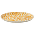 Large Yellow Scroll Oval Platter