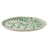 Large Green Scroll Oval Platter