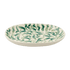 Small Green Scroll Oval Platter