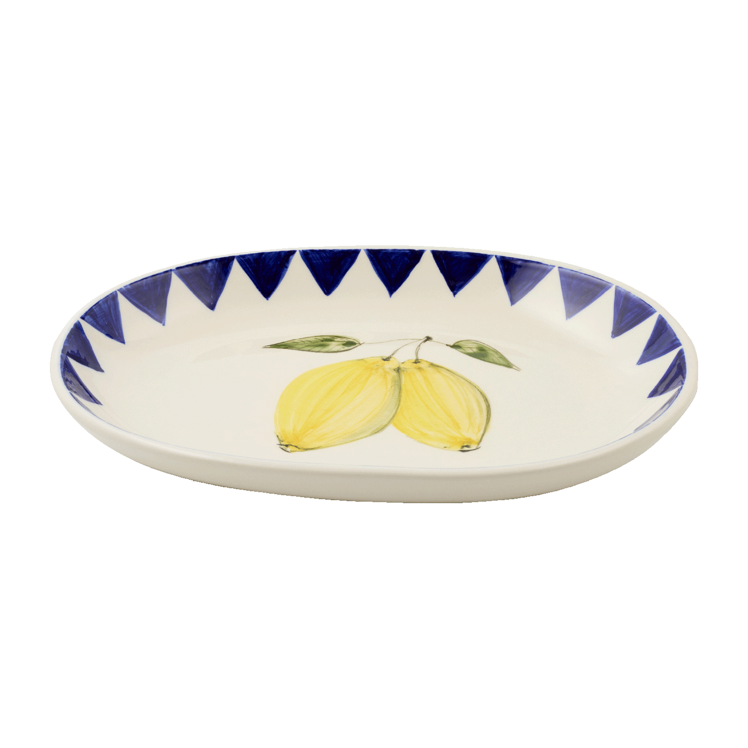 Small Lemon Zigare Fruit Oval Platter
