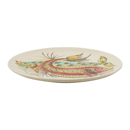 Red Aldo Fish Charger Plate