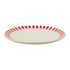 Red Stripes Charger Plate