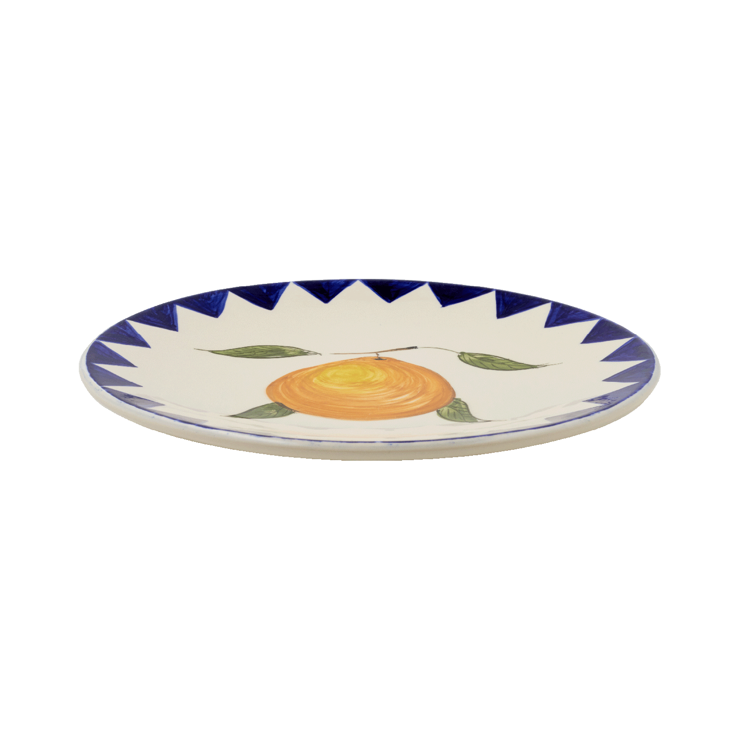 Orange Zigare Fruit Dinner Plate