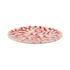 Red Scroll Dinner Plate