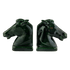 Pair of Emerald Green Horse Bookends