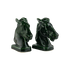 Pair of Emerald Green Horse Bookends