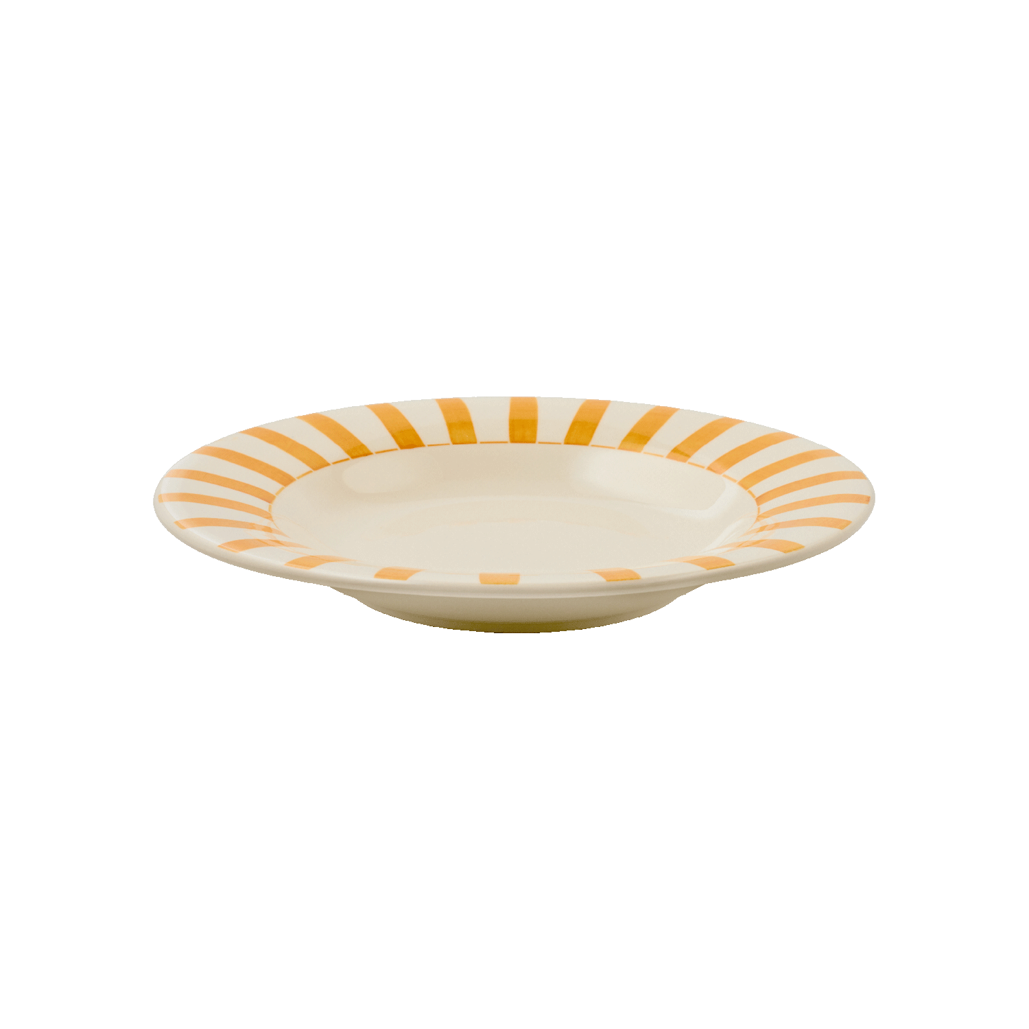 Yellow Stripes Pasta Plate