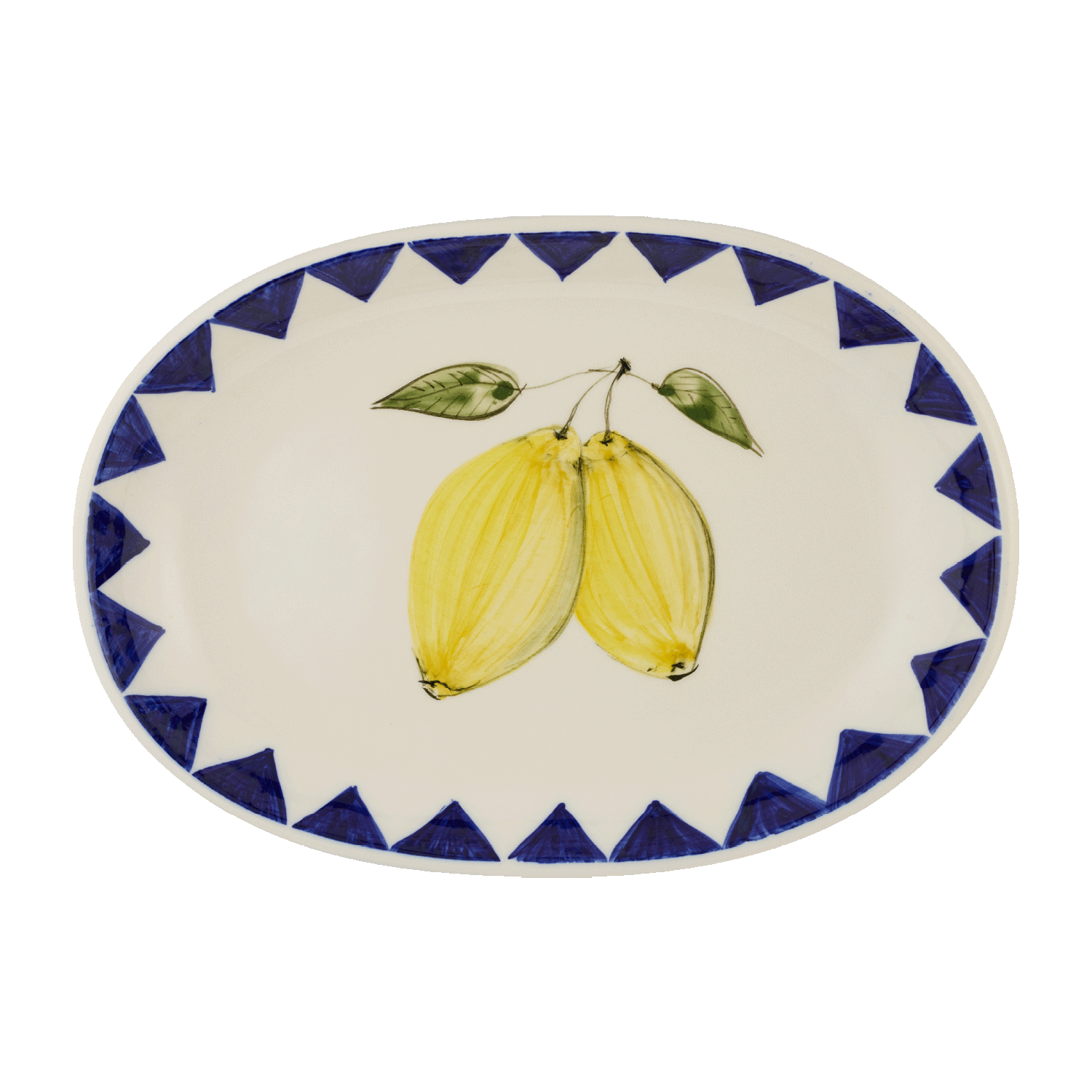 Small Lemon Zigare Fruit Oval Platter
