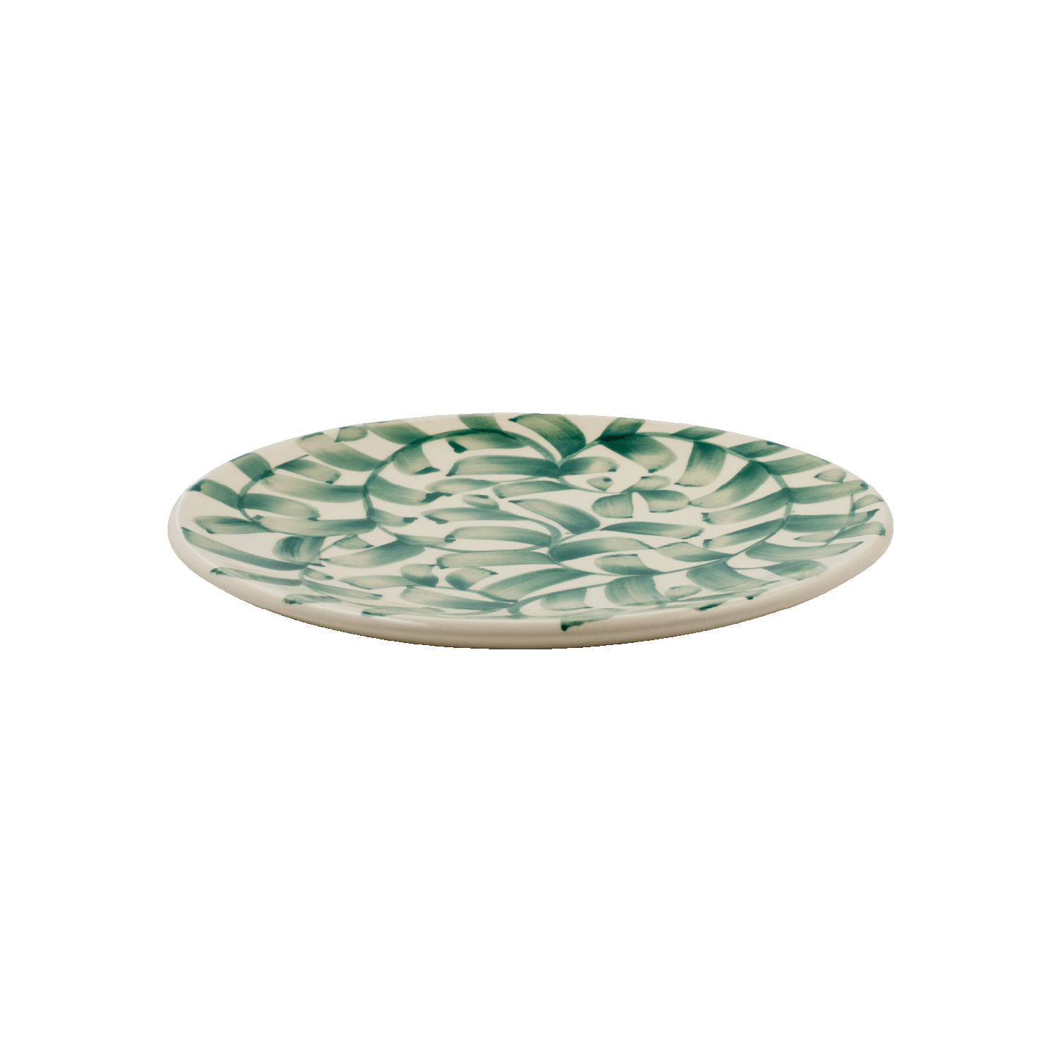 Green Scroll Side Plate