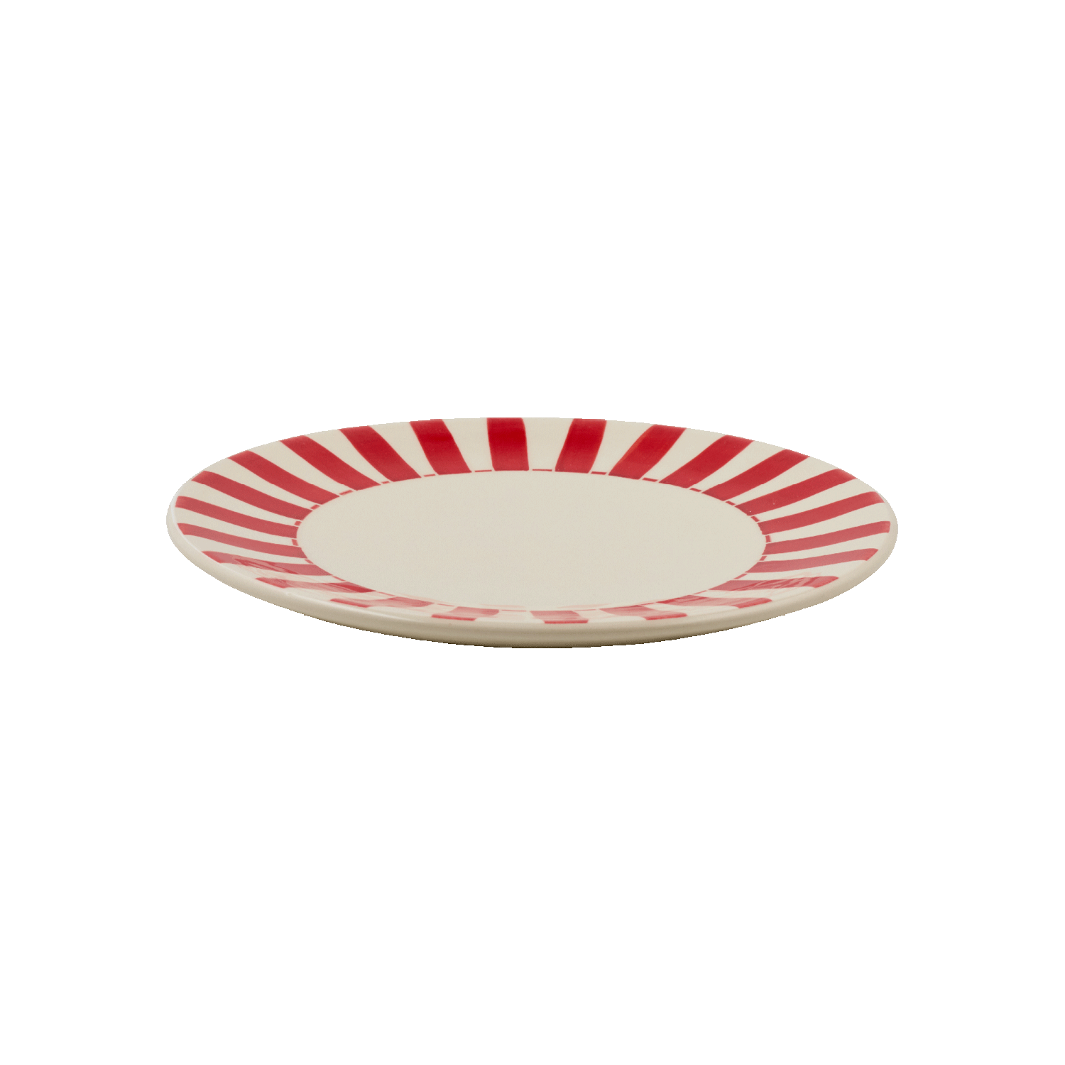 Red Stripes Side Plate