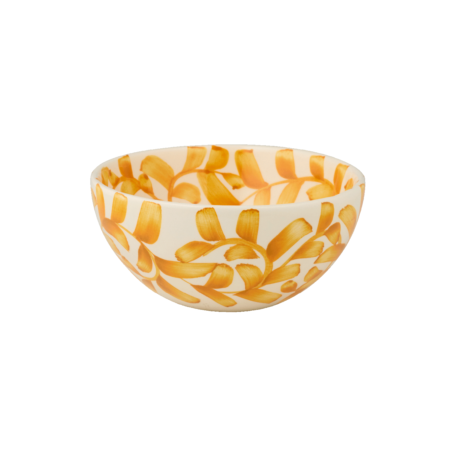 Small Yellow Scroll Bowl