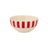 Small Red Stripes Bowl