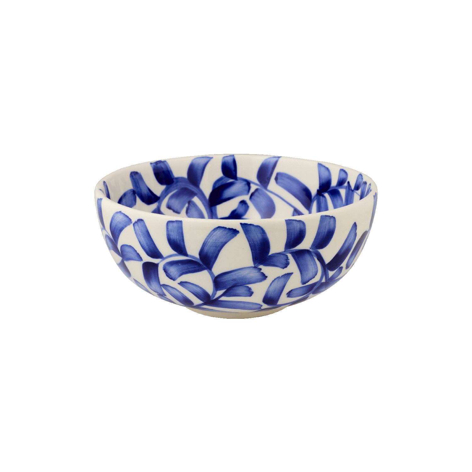Medium Navy Blue Scroll Bowl