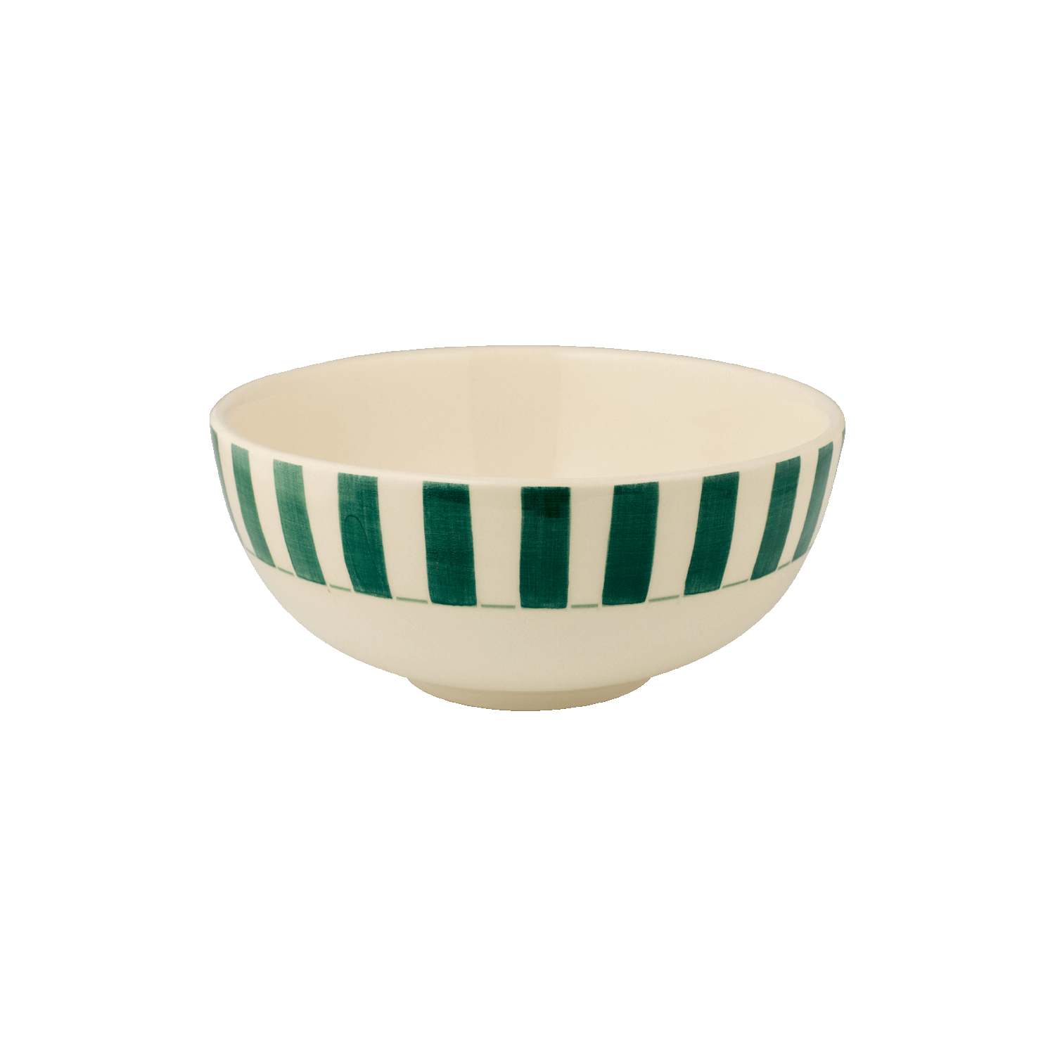 Medium Green Stripes Bowl