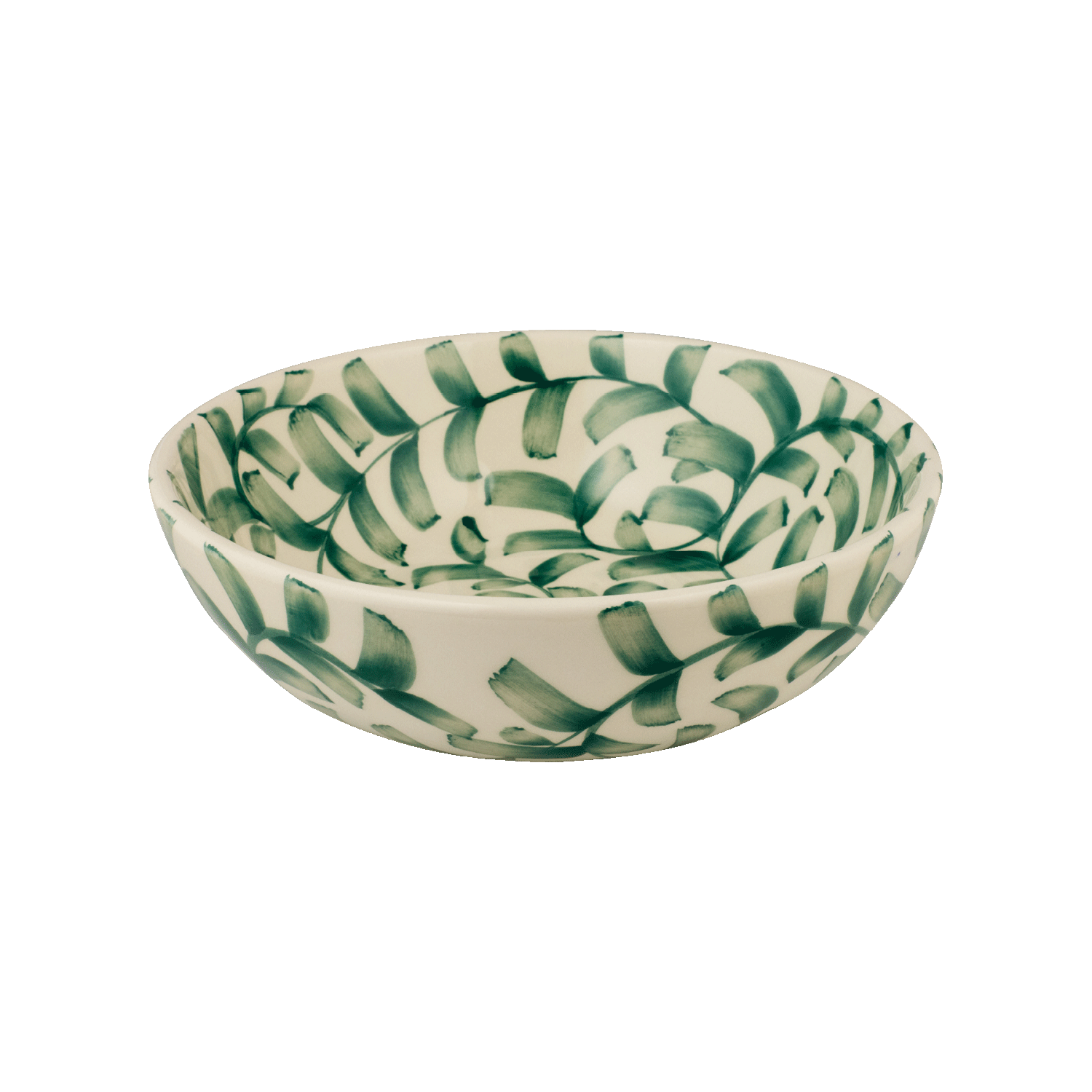 Large Green Scroll Bowl