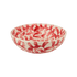 Large Red Scroll Bowl