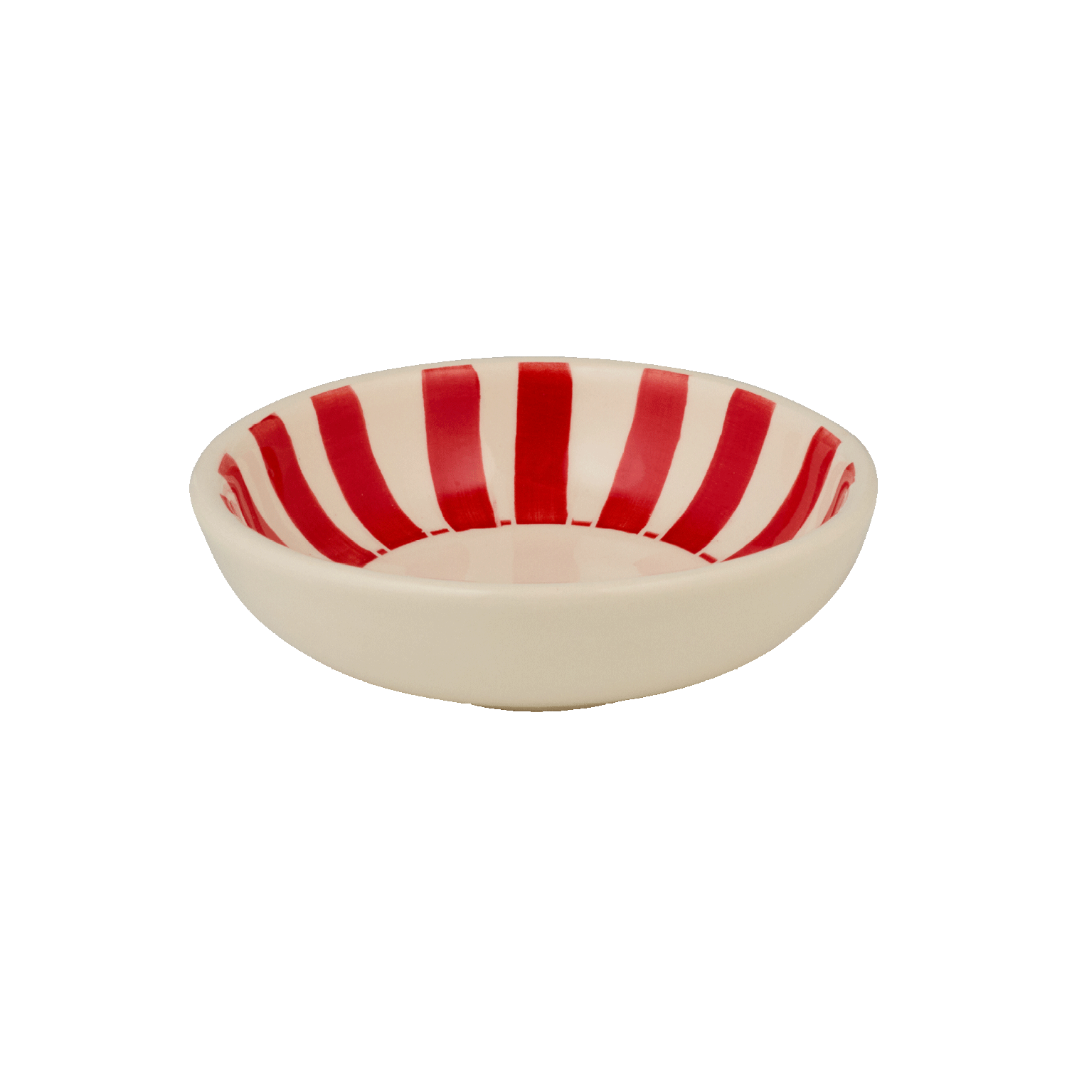 Red Stripes Peanut Bowl