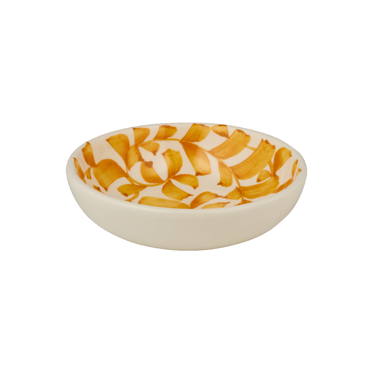 Yellow Scroll Peanut Bowl