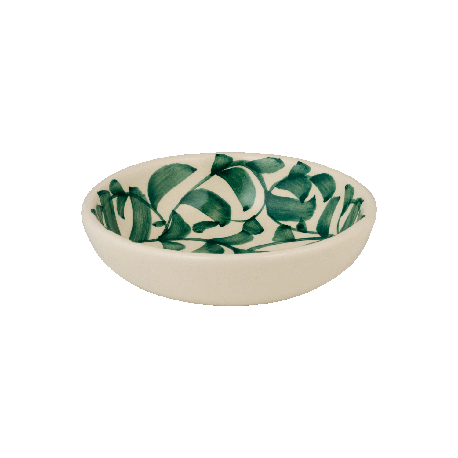 Green Scroll Peanut Bowl