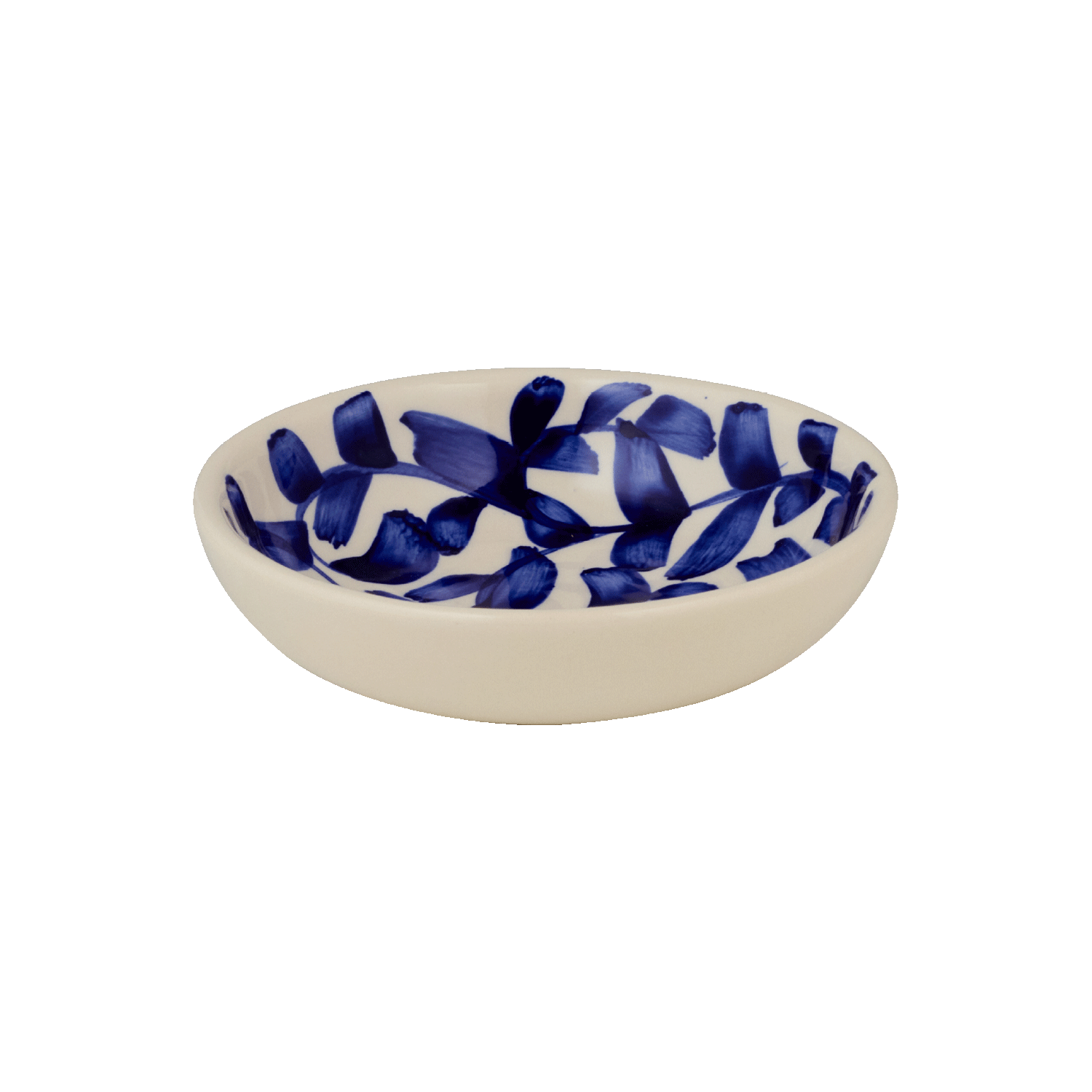 Navy Blue Scroll Peanut Bowl