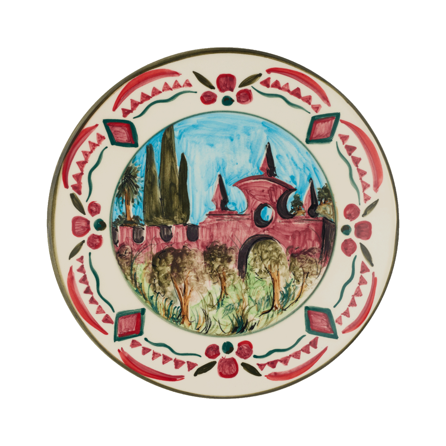 Maltese Garden Dinner Plate