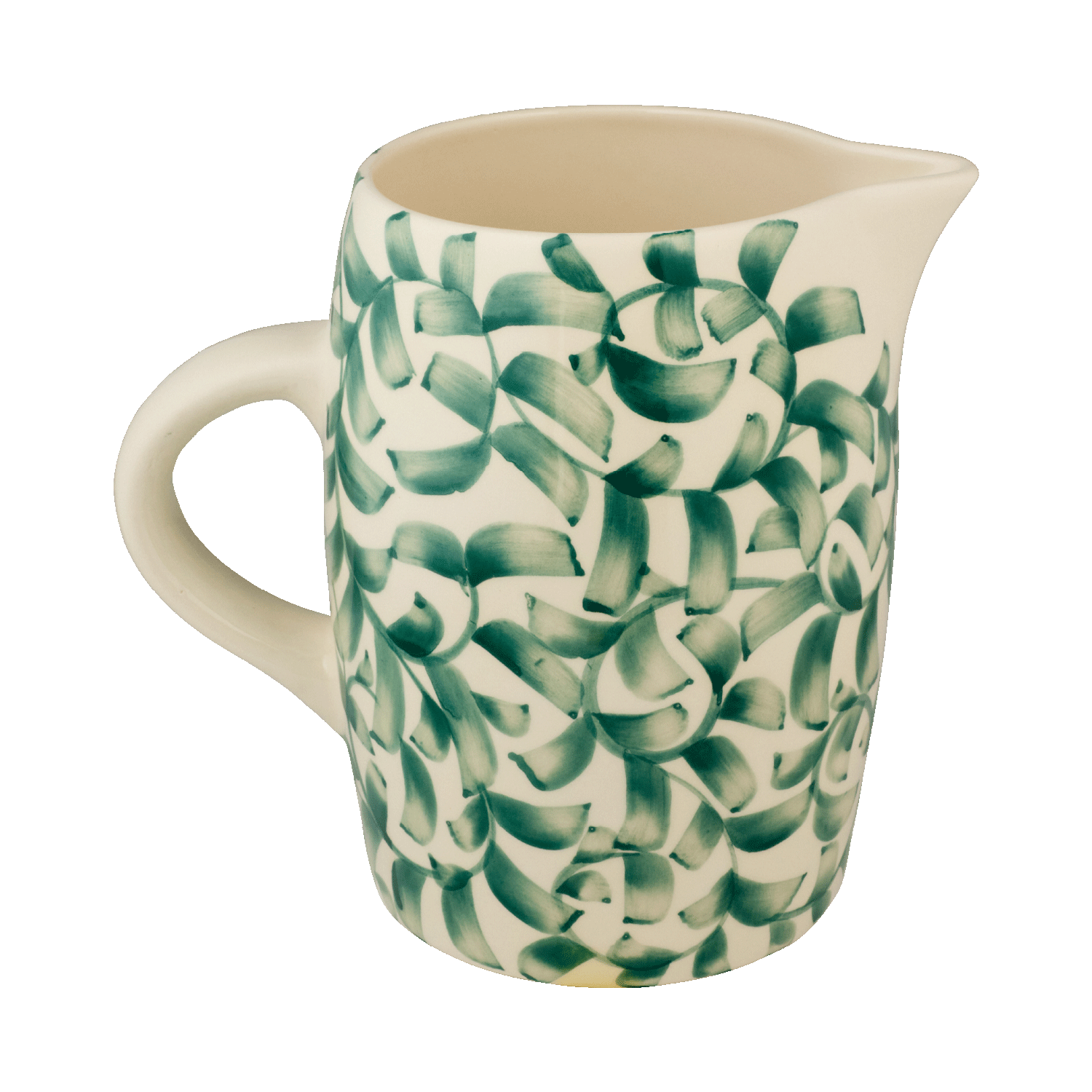 Green Scroll Water Jug