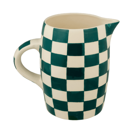 Green Checks Water Jug