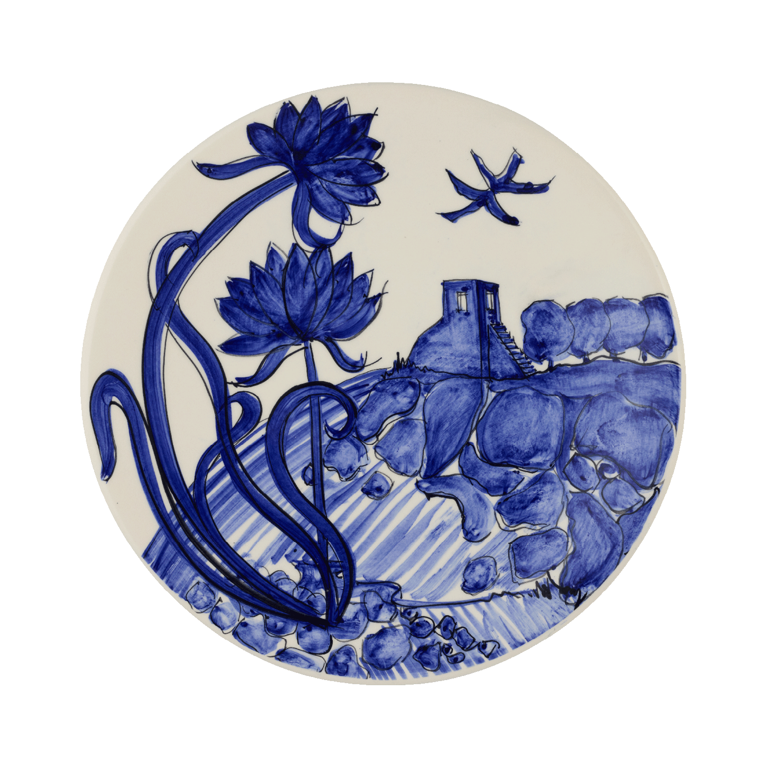 Melita Blue Dinner Plate