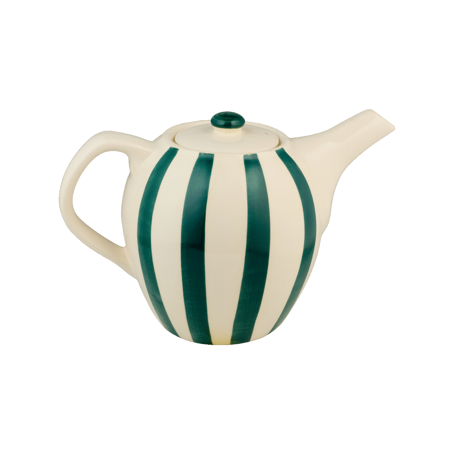 Green Stripes Teapot