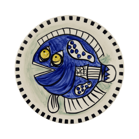 Blue Fish Gozo Dinner Plate