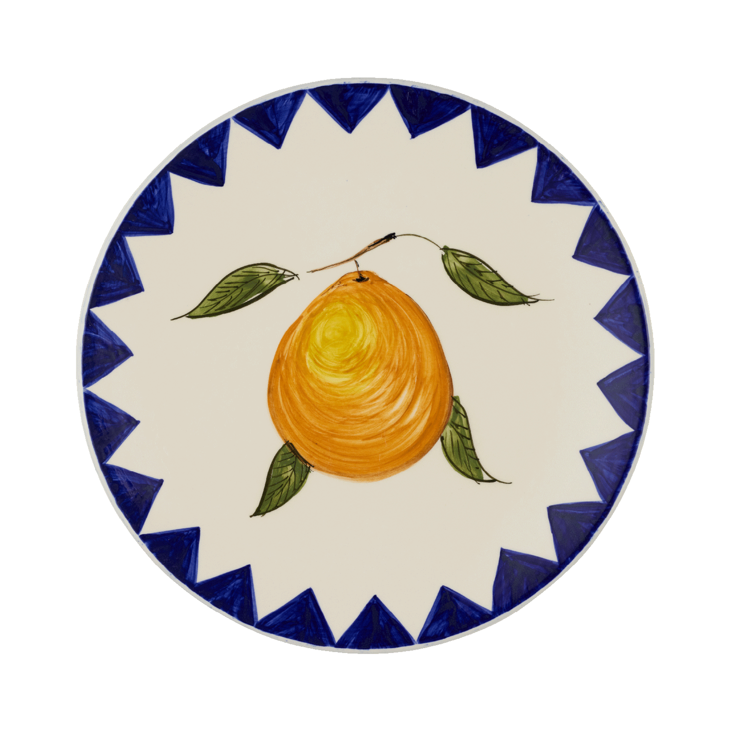 Orange Zigare Fruit Dinner Plate