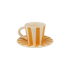 Yellow Stripes Espresso Cup & Saucer