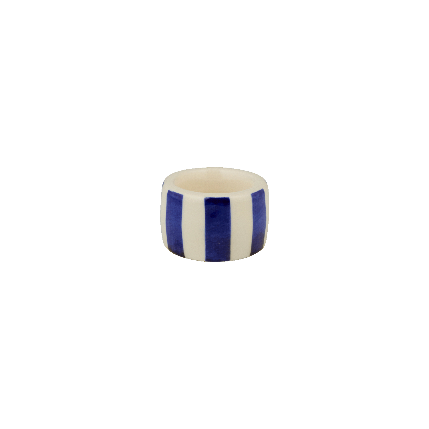 Navy Blue Stripes Napkin Ring