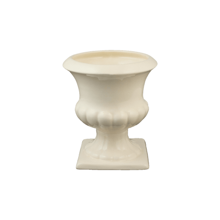 Cream Fluted Vase