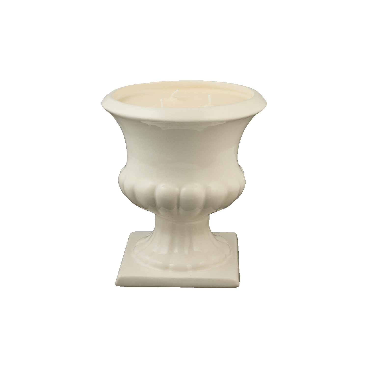 Cream Fluted Vase
