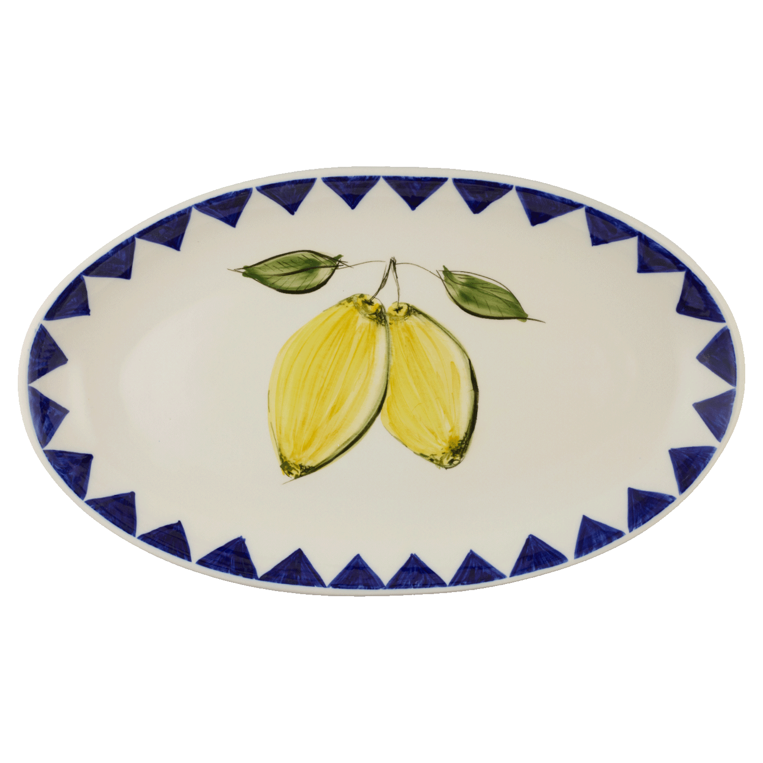 Large Lemon Zigare Fruit Oval Platter
