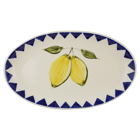 Large Lemon Zigare Fruit Oval Platter