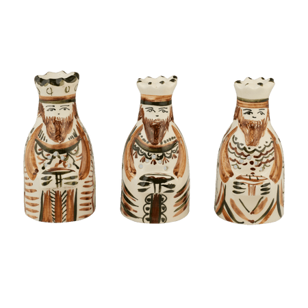 Brown King Tea Lights (Set of 3)