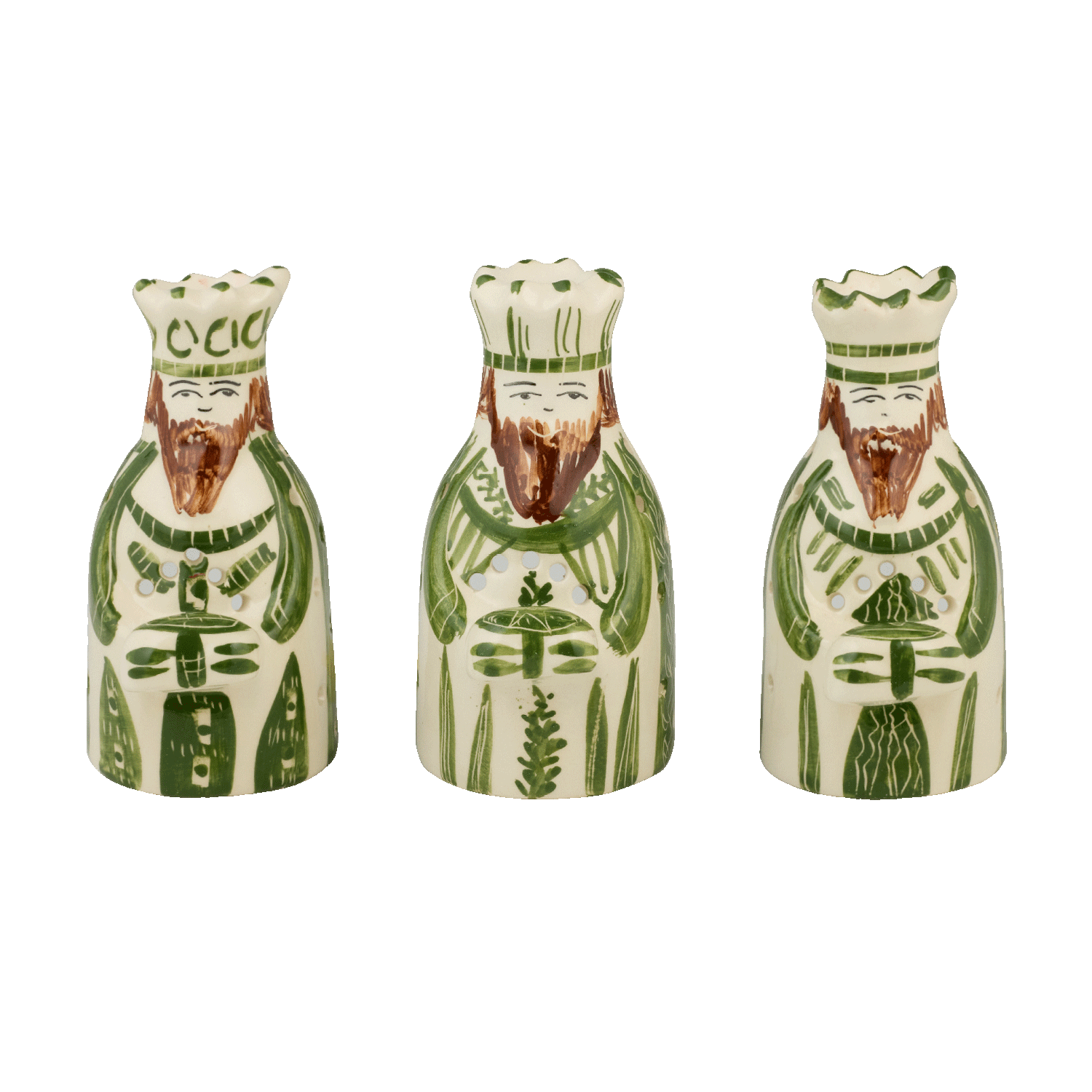 Green King Tea Lights (Set of 3)