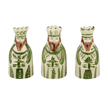 Green King Tea Lights (Set of 3)