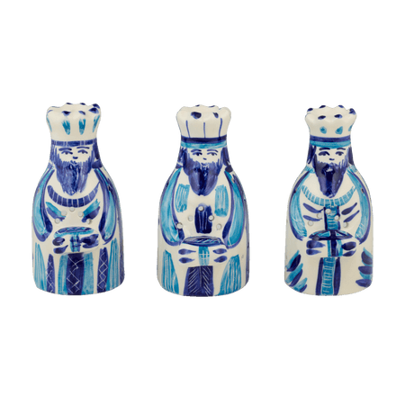 Blue King Tea Lights (Set of 3)